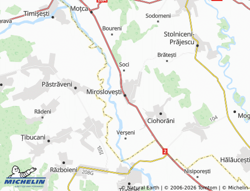 Mappa MICHELIN Miroslovești - ViaMichelin
