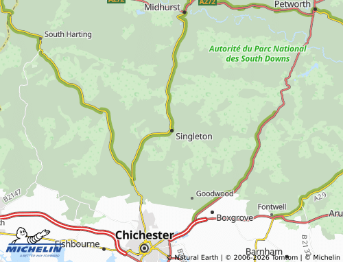 MICHELIN Singleton map - ViaMichelin