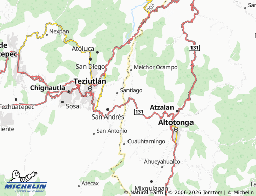 Mappa MICHELIN Jalacingo - ViaMichelin