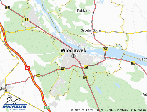 MICHELIN Wloclawek map - ViaMichelin