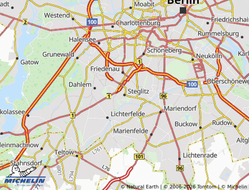MICHELIN Steglitz map - ViaMichelin