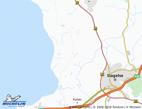 MICHELIN Kirke Stillinge map - ViaMichelin