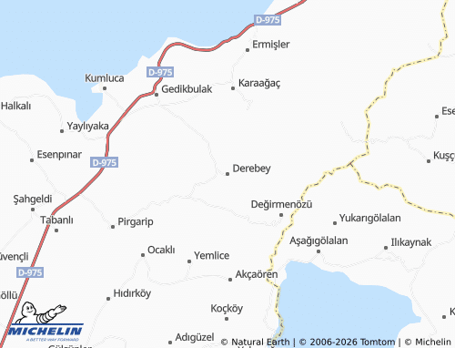 MICHELIN-Landkarte Derebey - ViaMichelin