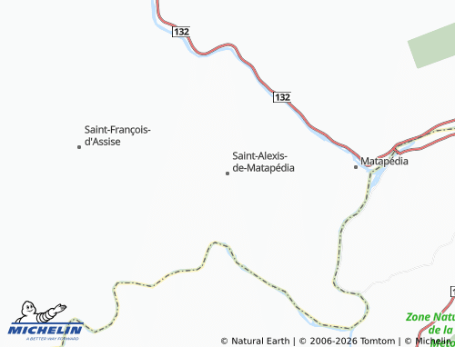 MICHELIN Saint-Alexis-de-Matapédia map - ViaMichelin