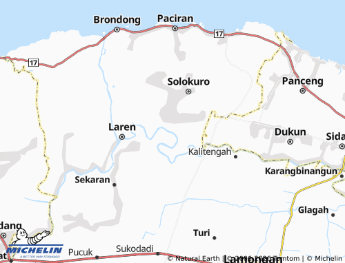 MICHELIN-Landkarte Karangtawar - ViaMichelin