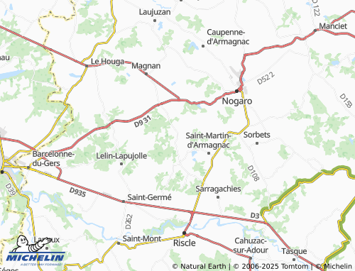 MICHELIN Saint-Griède map - ViaMichelin