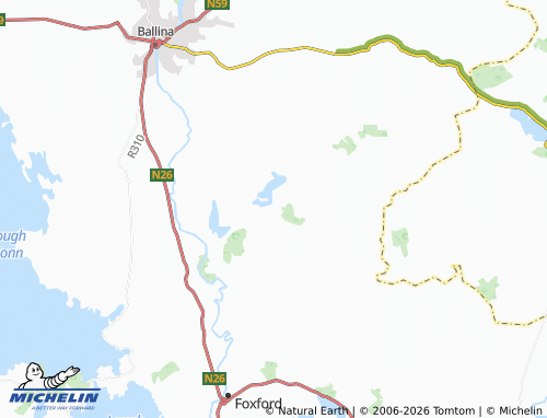 Carte MICHELIN Attymass - ViaMichelin