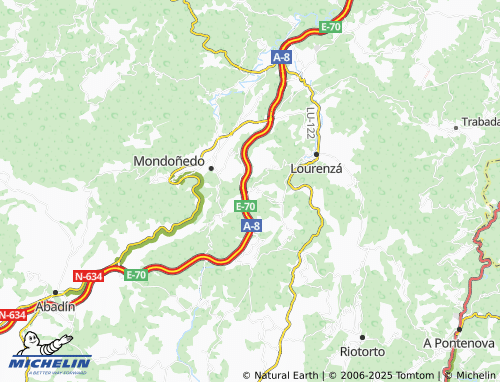 Mappa MICHELIN Lindín (Santiago) - ViaMichelin