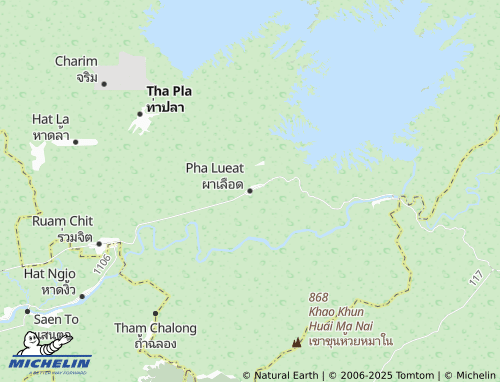 MICHELIN Pha Lueat map - ViaMichelin