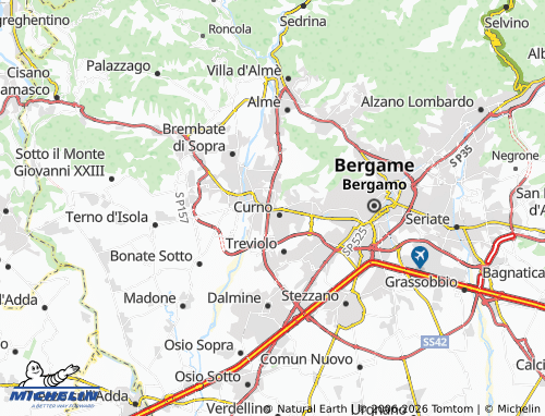 MICHELIN Mozzo map - ViaMichelin