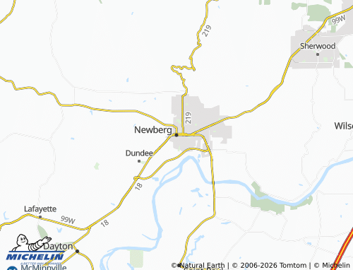 Mappa MICHELIN Newberg - ViaMichelin