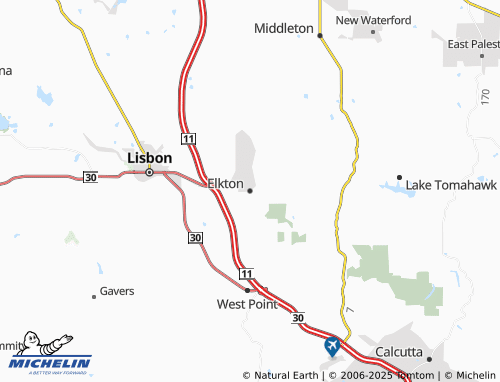 MICHELIN-Landkarte Elkton - ViaMichelin