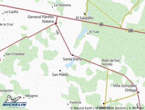 MICHELIN-Landkarte Santa Elena - ViaMichelin