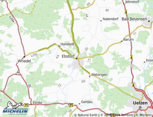 MICHELIN Ebstorf map - ViaMichelin