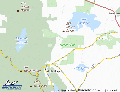 MICHELIN Fyans Creek map - ViaMichelin