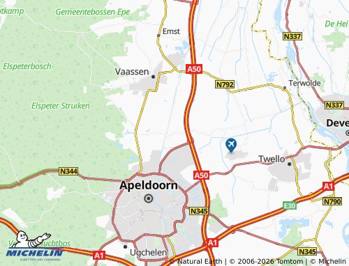 Carte MICHELIN Beemte Broekland - ViaMichelin