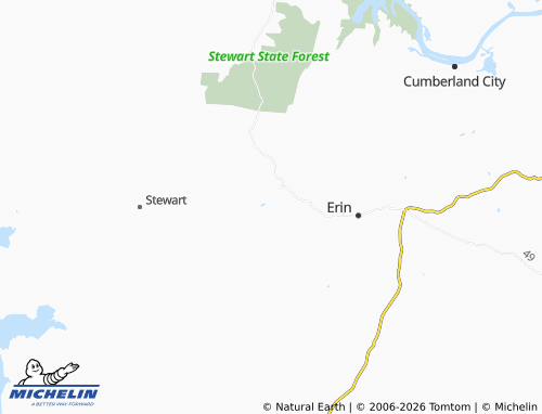 Mapa MICHELIN Tennessee Ridge - ViaMichelin