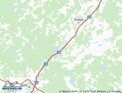 MICHELIN-Landkarte Tjörnarp - ViaMichelin