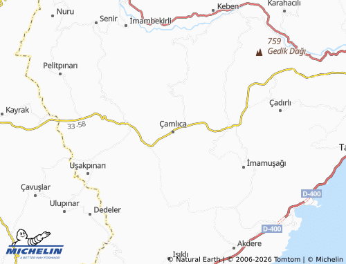 Mappa MICHELIN Çamlıca - ViaMichelin