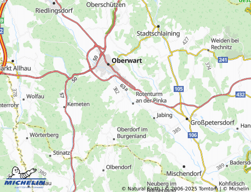 MICHELIN Unterwart map - ViaMichelin