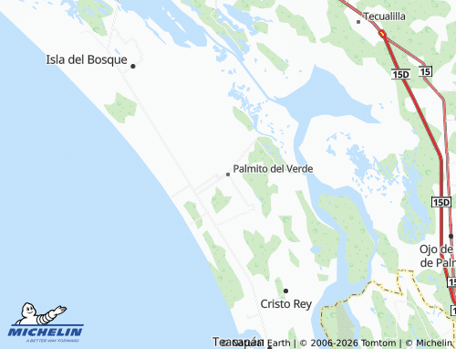 MICHELIN-Landkarte Palmito del Verde - ViaMichelin