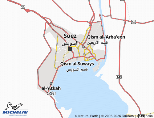 Mapa MICHELIN Qism al-Suways - ViaMichelin