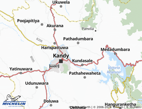 Mappa MICHELIN Sirimalwatta East - ViaMichelin