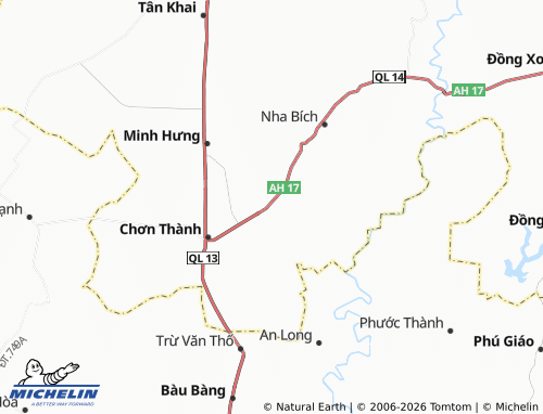 Mapa MICHELIN Minh Thành - ViaMichelin