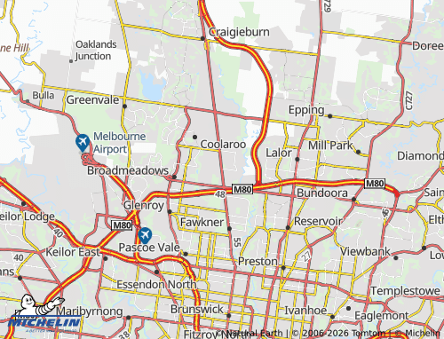 Mapa MICHELIN Campbellfield - ViaMichelin