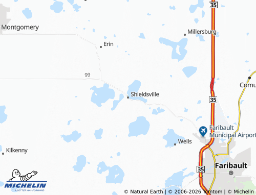Carte MICHELIN Shieldsville - ViaMichelin