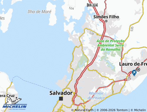 Mapa MICHELIN Praia Grande - ViaMichelin