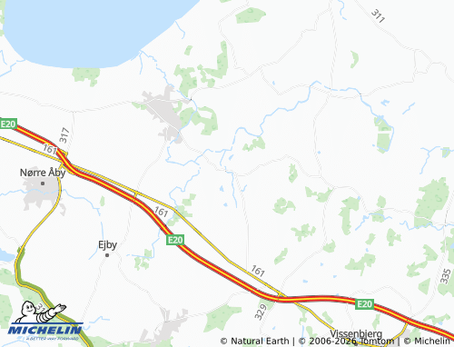 MICHELIN Harndrup map - ViaMichelin
