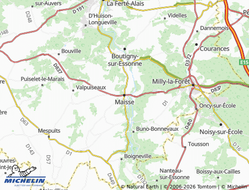 Mappa MICHELIN Maisse - ViaMichelin