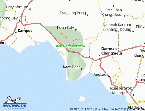 MICHELIN Kep map - ViaMichelin