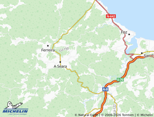 MICHELIN-Landkarte O Espido - ViaMichelin