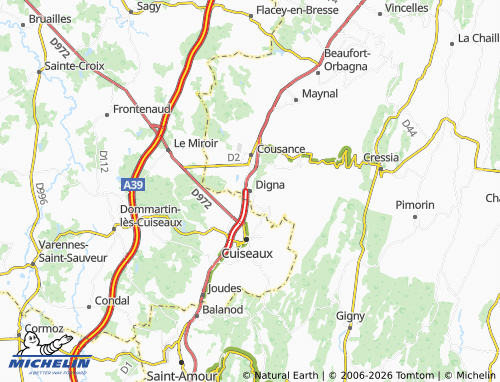Mappa MICHELIN Digna - ViaMichelin