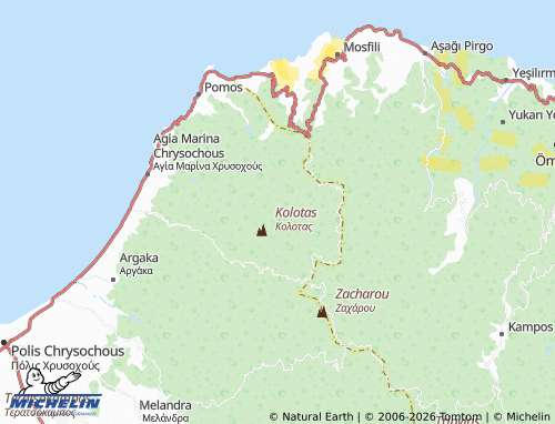 MICHELIN Livadi map - ViaMichelin