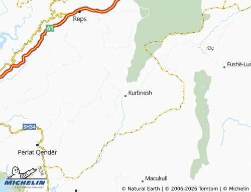 Mappa MICHELIN Kurbnesh - ViaMichelin