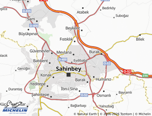 MICHELIN Eyüpsultan map - ViaMichelin