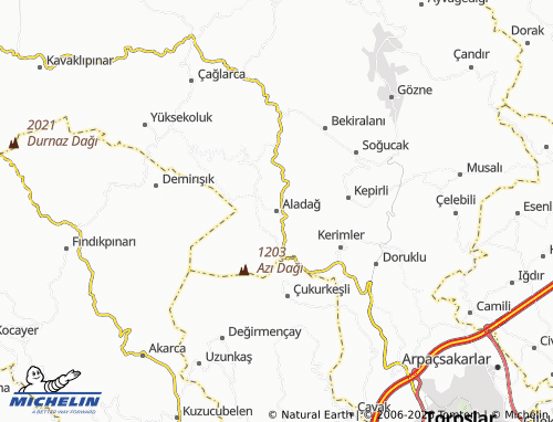 Mappa MICHELIN Aladağ - ViaMichelin