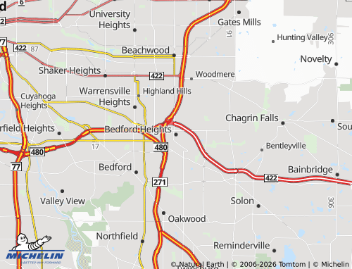 Mappa MICHELIN Bedford Heights - ViaMichelin
