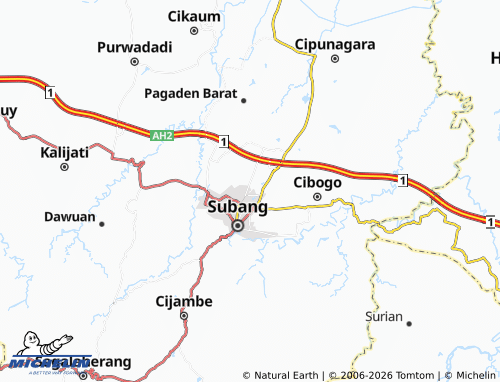 Carte MICHELIN Sukamelang - ViaMichelin