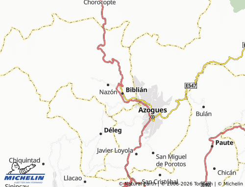 Mappa MICHELIN Biblián - ViaMichelin