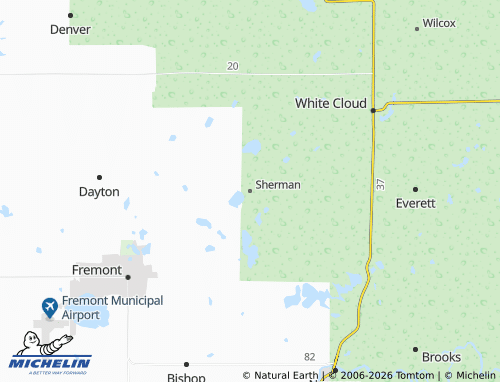 Mappa MICHELIN Sherman - ViaMichelin