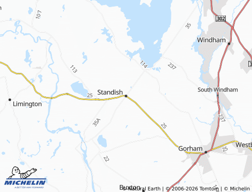 Mappa MICHELIN Standish - ViaMichelin