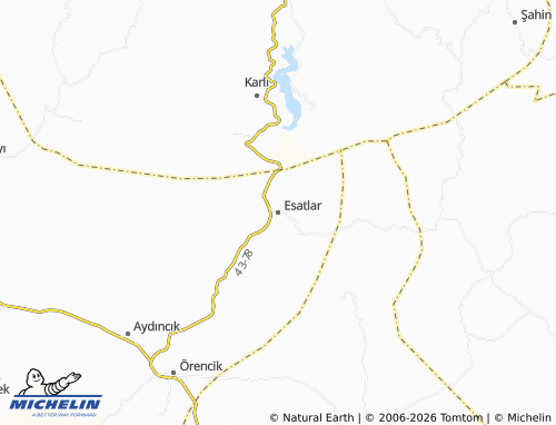Mappa MICHELIN Esatlar - ViaMichelin