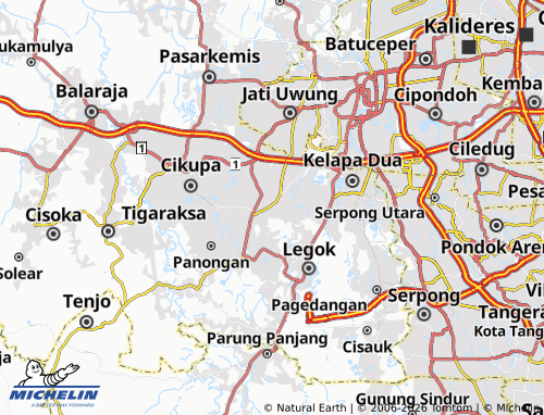 Mapa MICHELIN Curug - ViaMichelin