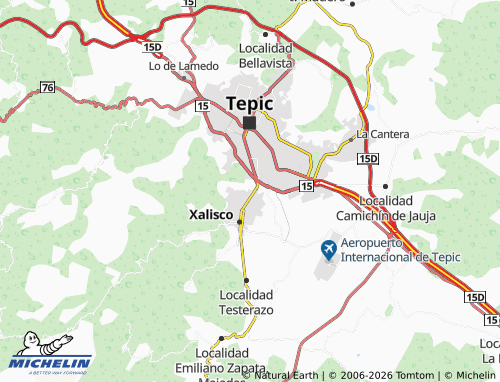 MICHELIN Lomas del Nayar map - ViaMichelin