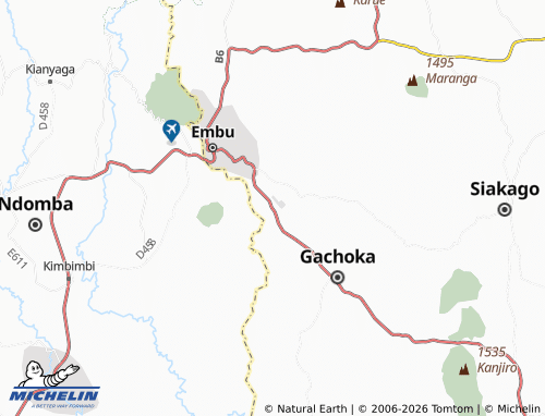 MICHELIN Kamutongi map - ViaMichelin