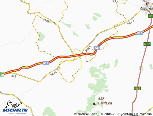 Mappa MICHELIN Moneygall - ViaMichelin